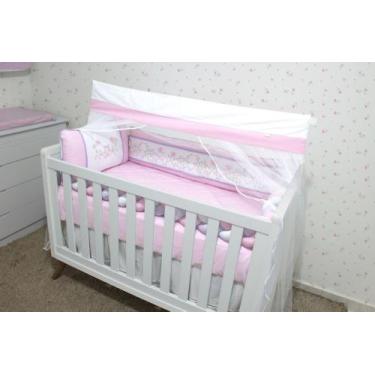 Imagem de Kit de Berço 07 Peças Mimos - Bebê & Enxoval, Borboletinha