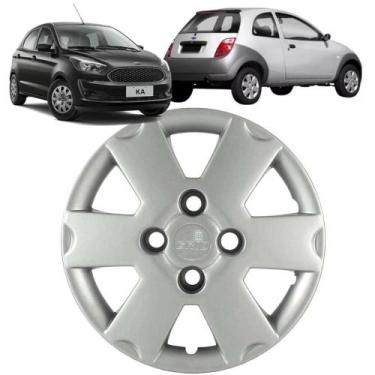 Imagem de 1 Calota Ka 2003 Aro 13 Polegadas Parafuso Cubo Baixo Grid