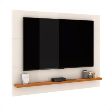 Imagem de Painel Para Tv Até 50 Polegadas Astúrias 136cm - Vianossa, Preto/Cedro