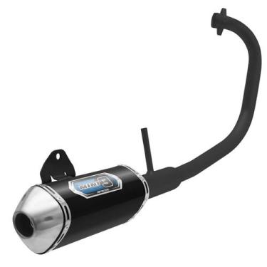 Imagem de Escapamento Esportivo Pro Tork Mini 3 Curva Preta Moto Ybr 125 Factor 