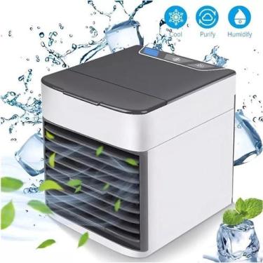 Imagem de Mini Ar Ventilador Umidificador Climatizador Portátil Agua 110V/220V -