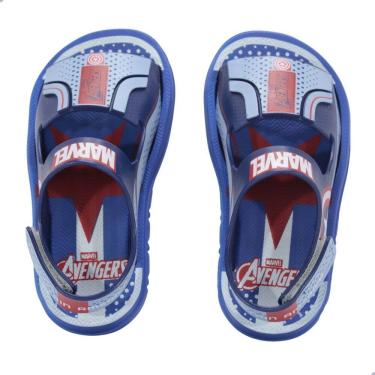Imagem de Sandália Infantil Grendene Kids Avengers Alvo Capitão América