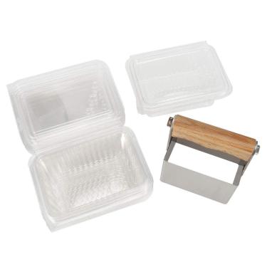 Imagem de Cortador e Raspador de Mel Em Aço Inoxidável - Acessório de Apicultura Com Caixa de Armazenamento de Plástico