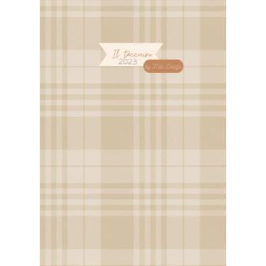 Imagem de Mia Design Taccuino, Agenda 2023 con calendario, Planner mensile, Accurato planner giornaliero. Elegante copertina Tartan Avorio, 202 pagine, Formato ... ama pianificare al meglio la propria giornata