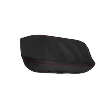 Imagem de VekAuto Capa protetora de apoio de braço de couro de microfibra preta para Honda Civic 2006-2013 com pontos vermelhos acessórios para proteção de braço acessórios automotivos