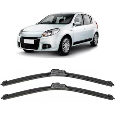 Imagem de Par de palhetas limpador de parabrisa dianteiro para Sandero Logan Duster 2008 a 2013