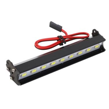 Imagem de Lâmpada de Teto de Carro RC Super Brilhante, Barra de Luz LED de Liga de Alumínio para Redcat, Axial SCX10 D90, HPI, Brilha No Escuro, Instalação Simples (115mm)