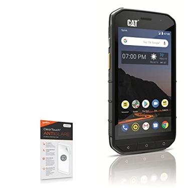 Imagem de Película protetora de tela S48C da CAT, BoxWave® [antirreflexo ClearTouch (pacote com 2)] película fosca antidigitais para CAT S48C