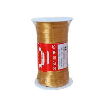 Imagem de Fita de Cetim Trader 07mm N1 com 100 Metros, COR 121 MOSTARDA, 100 MET
