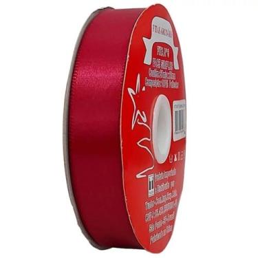 Imagem de Fita de Cetim Trader 22mm N5 com 50 Metros, COR 033 BORDO, 50 METROS