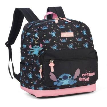 Imagem de Mochila de Costas Juvenil Stitch Preto MS46975SCPT - Luxcel