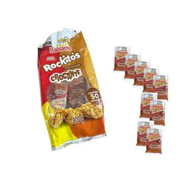 Imagem de Doce Pé De Moleque Crocante Rockitos 800gr - Balsamo