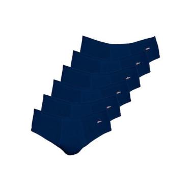 Imagem de Kit com 6 Cuecas Slip Zorba com Abertura 172, Azul marinho, G