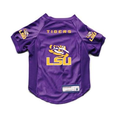 Imagem de Littlearth NCAA LSU Tigers Camiseta elástica para animais de estimação, cor do time, médio