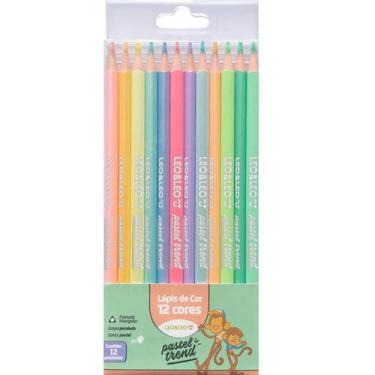 Imagem de Caixa Lápis De Cor  Pastel Trend Com 12 Unidades LeoLeo REF  72110 - L