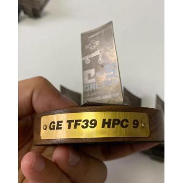 Imagem de Moderock Compressor de alta pressão C5 Galaxy Transporter 9º estágio, presentes colecionáveis para entusiastas militares, pais, namorados (GE TF39 HPC 9)