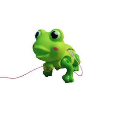Imagem de Sapo Sapinho verde de brinquedo musical que anda de verdade - toy