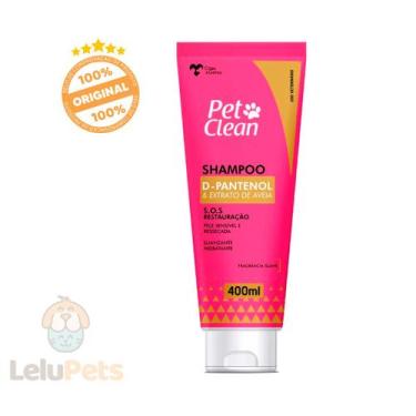 Imagem de Shampoo D-Pantenol Pet Clean Para Cães e Gatos 400ml