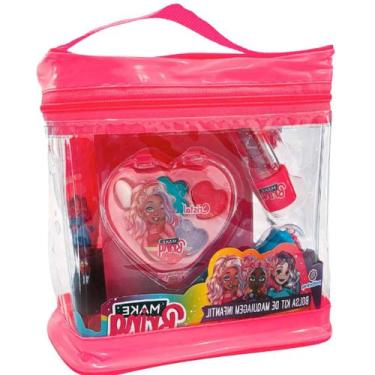 Imagem de Bolsa Kit Maquiagem Infantil Makebrinq Envio Imediato - POLIBRINQ, P