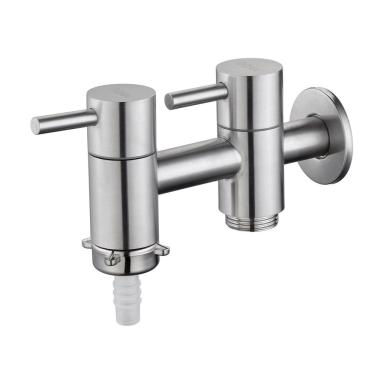 Imagem de Torneira Inox Tanque Com Saída Máq. De Lavar Link Doan Nox12