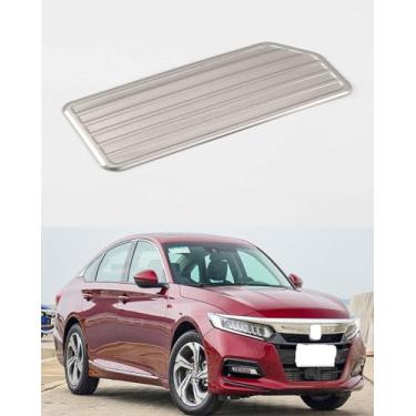 Imagem de ANUNFRRE Acessórios de carro aptos para Honda Accord e aptos para CR-V CRV 2018-2021 inoxidável fosco freio descanso de pé capa de almofada de pedal morto guarnição 1 peça