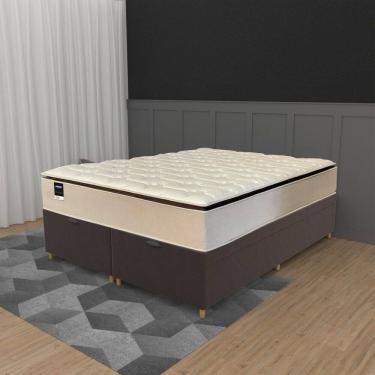 Imagem de Cama Box Baú Queen 158cm Molas Ensacadas JSW Love Story HF25 Gazin