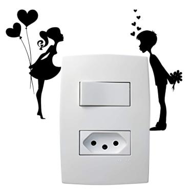 Imagem de Adesivo Para Interruptor Casal De Namorado