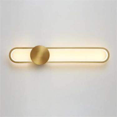 Imagem de Luminárias de parede LED para interiores, luminárias para decoração de parede, luminárias de penteadeira, luz linear para banheiro, sala de estar, sala de jantar, espelho (A, 120 cm)