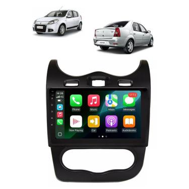Imagem de Kit Multimídia Sandero Logan 2012 / 2014 9 Pol Android Carplay 2/32GB - 915BR ROADSTAR