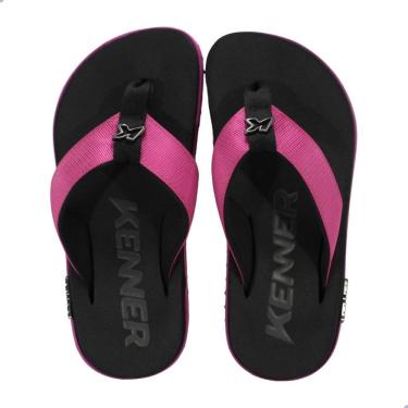Imagem de Chinelo Masculino Kenner Dlk-09 Kivah Preto e Rosa
