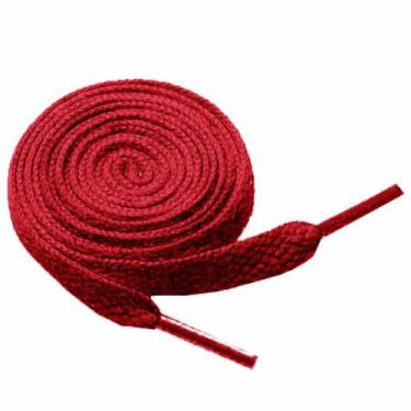 Imagem de 1 par de Cadarço Atacador Chato De Poliéster 1,40 Vermelho - Home Good