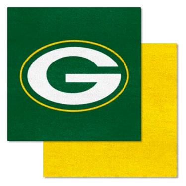 Imagem de FANMATS NFL Green Bay Packers Nylon Face Team Carpete azulejos