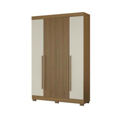 Imagem de Guarda Roupa 4 Portas 2 Gavetas Internas Atacama Areia Aramóveis