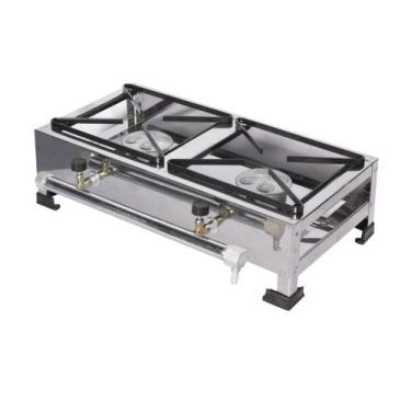 Imagem de Fogão De Mesa Caminhoneiro 2 Bocas Alta Pressão 20x20 - infinity grill