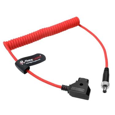 Imagem de Alvin's Cables Cabo de alimentação Atomos Ninja V D-tap, 0,5-1,2 m Dtap para travamento DC 2.1 cabo enrolado para Blackmagic Video Assist, para Hollyland Mars 400S, ultra flexível
