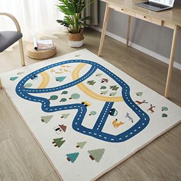Imagem de HWLL Tapete de corredor, tapete infantil para carros de brinquedo, tapete macio de 15 mm de espessura com suporte de borracha, tapete de área de jogo para quarto sala de jogos (Tamanho : 70 cm x 600 cm (2,3 pés x 20 pés)