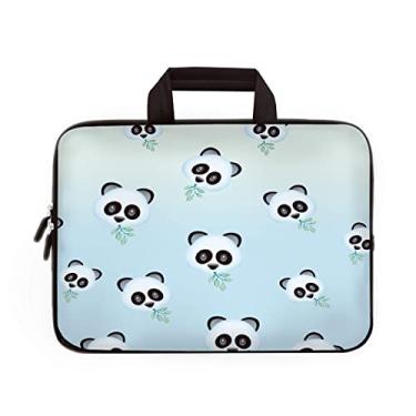 Imagem de HYUTOTA Bolsa para laptop 14 15 15,4 15,4 15,6 polegadas bolsa de proteção para computador capa de neoprene capa de viagem macia para transporte Dell Lenovo, Toshiba, HP, Chromebook ASUS Acer (Panda