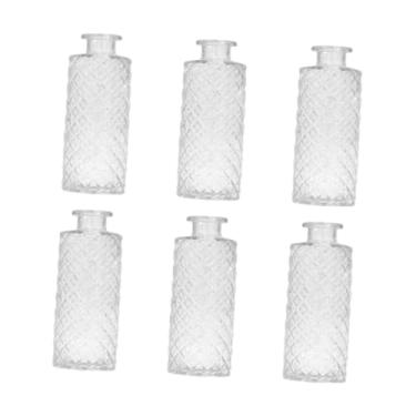 Imagem de Bothyi 6x Vasos de vidro para arranjos de flores, enfeites criativos, recipientes decorativos para plantas, entrada de fazenda interna, Transparente