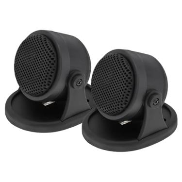 Imagem de DriSentri Tweeters de carro, 2 peças de alto-falantes estéreo de carro de alta eficiência de 12 V, alto-falantes YH-100 mini Dome Tweeter para sistema de áudio de carro