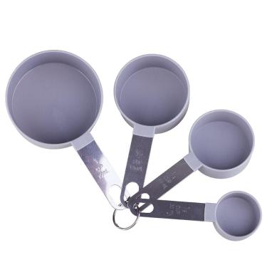 Imagem de Conjunto 4 Medidores Inox e Plástico Utility Cazza