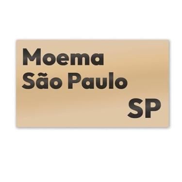 Imagem de Imã de Geladeira Moema São Paulo MDF 7cm x 4cm para Viagem