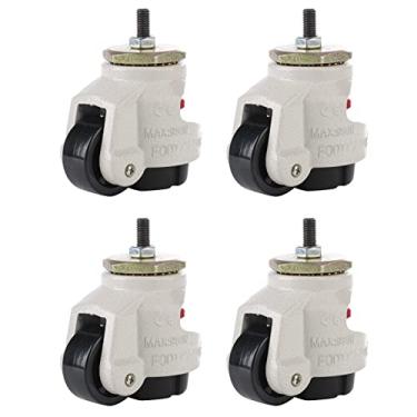 Imagem de Ajuste Roda -gole de Roda Pesada Rosqueada Tronco Industrial de Rolo Mc Nylon + Metal para Baixa Resistência Ao Rolamento de Partida Com Boa Resistência Ao Desgaste 4pcs Baixo Ruído e Liso