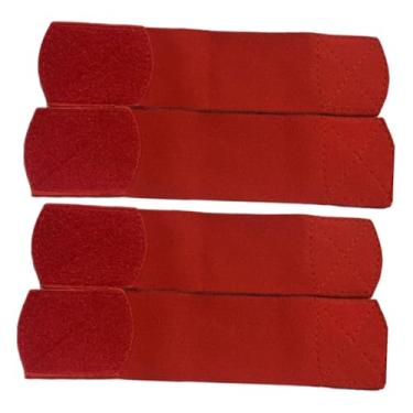 Imagem de menolana Kit de Protetores de Caneleira com Quatro Componentes, Vermelho