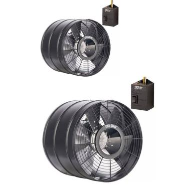 Imagem de Kit 2 Exaustores Axiais Industriais 30 cm GoAr EP30 M42 220V Academia