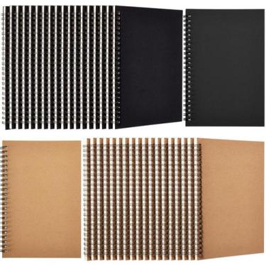 Imagem de Caderno espiral Epakh Unlined A5, 100 páginas, pacote com 36