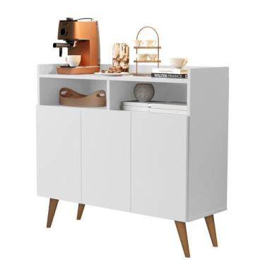 Imagem de Buffet Aparador Balcão Sala Jantar Estar Wind Retro 3 Portas - Mega Fá