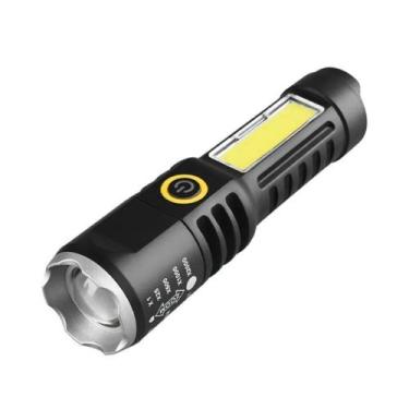 Imagem de Lanterna Mini Led Cree Police Tatica Powerbank Recarregável Zoom Forte