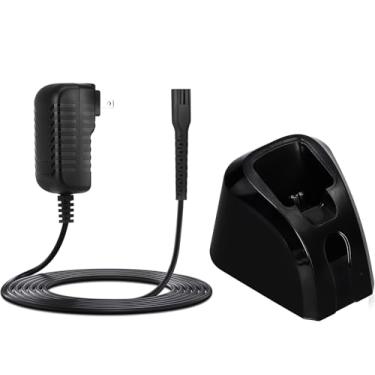 Imagem de Kaynway Conjunto De 2 Peças Suporte Para Carregador Máquina Cortar Cabelo Wahl Magic Clip Senior Sterling-4 Designer 100º Aniversário Metal Edition Máquinas Sem Fio, 4V 8164 Finale Shaver