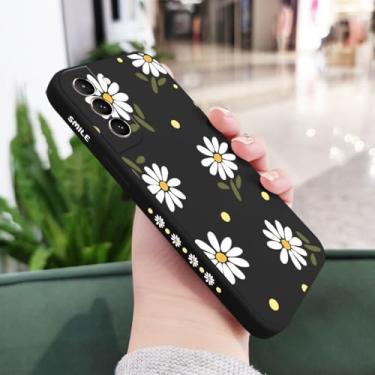 Imagem de Capa Daisy para Samsung Galaxy S24 S23 S22 S21 S20 Ultra Plus FE S10 S9 S10e Note 20 Ultra 10 9 Pro Plus, preta, para S24FE