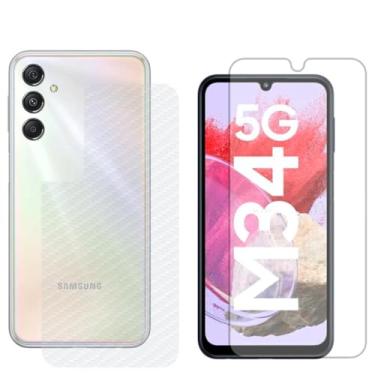 Imagem de Virtual Multi - Película Hidrogel + Adesivo Fibra de Carbono para Samsung Galaxy M34 5G - Transparente